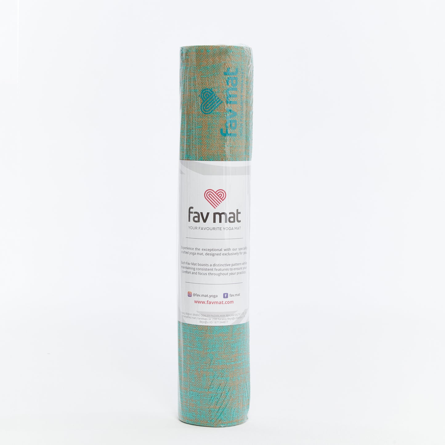 JUTE Studio Mat Turquoise - 5mm / Easy Clean / Good Grip